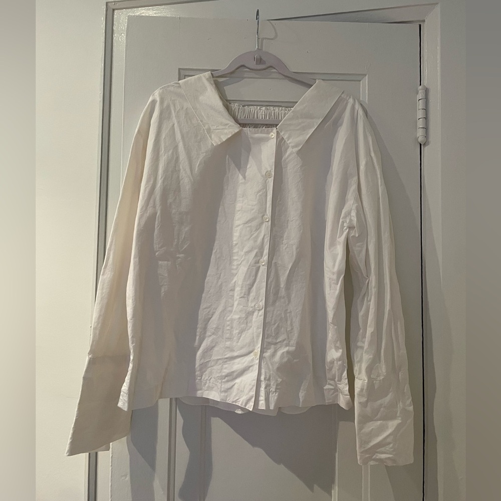 OAK & FORT White button up blouse OS